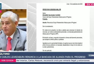 Congresista Juan Carlos Lizarzaburu renuncia a bancada de APP