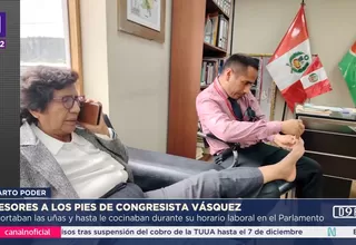 Congresista Lucinda Vásquez usó a asesores para tareas personales