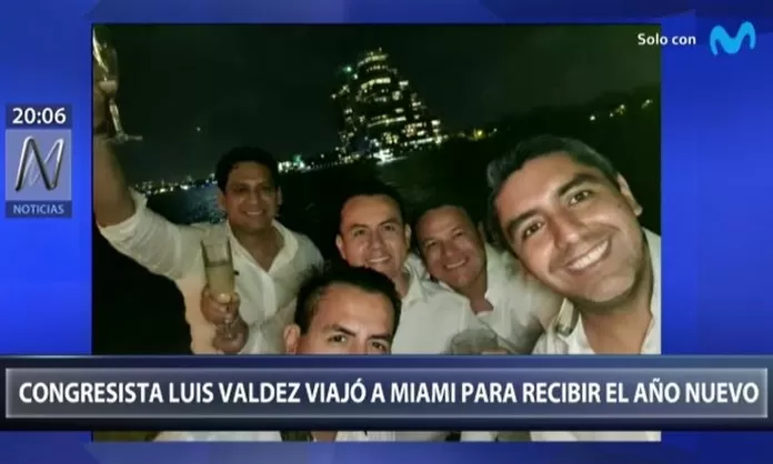 Congresista Luis Valdez Viajó A Miami Para Recibir El Año Nuevo Canal N 6352