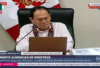 Congresista Montalvo rompe en llanto durante sesión sobre Beca 18