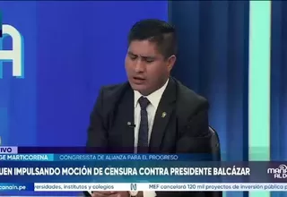 Congresista Wilson Soto respalda moción de censura contra José Balcázar