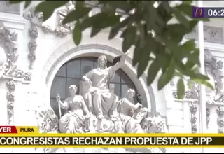 Legisladores rechazan propuesta de JPP para disolver el Congreso en caso de vacancia 