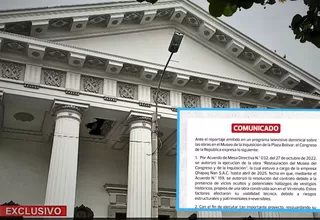Congreso anuncia control por obras en Museo de la Inquisición