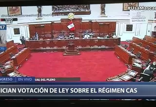 Congreso aprobó por insistencia la ley que elimina el régimen CAS 