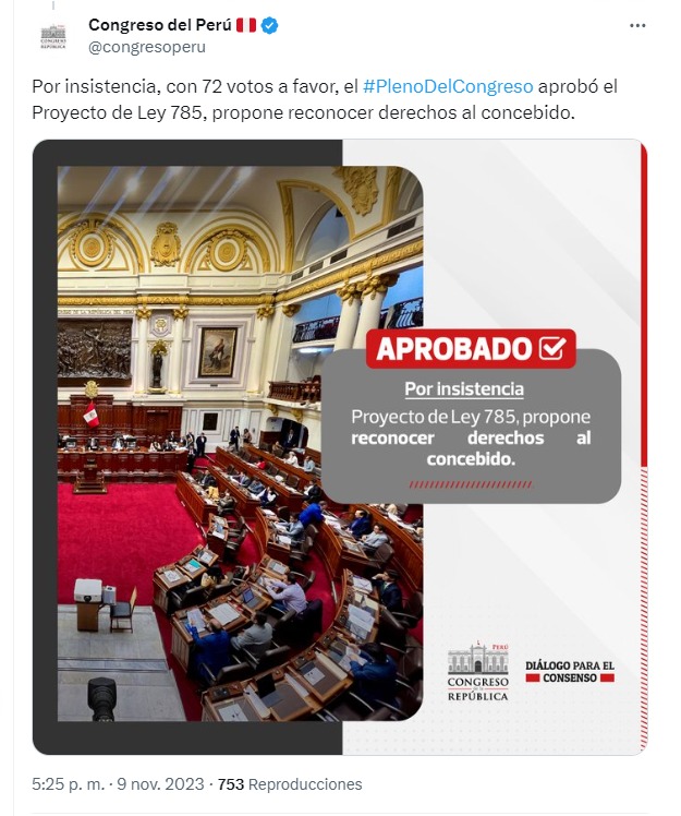 Foto: Congreso