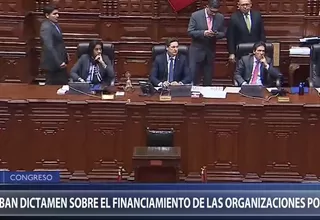 Aprueban proyecto sobre delito de financiamiento prohibido de organizaciones políticas