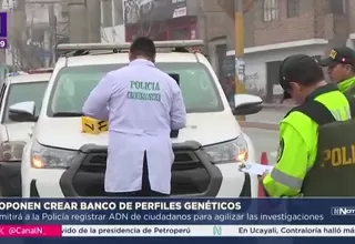 Congreso aprueba crear banco de perfiles genéticos nacional