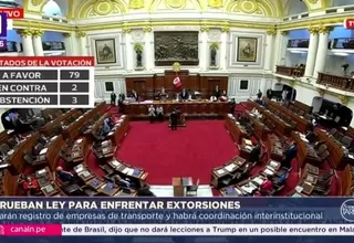 Congreso aprueba ley contra extorsión en sector transporte