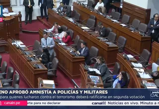 Congreso aprueba amnistía a militares y policías en primera votación