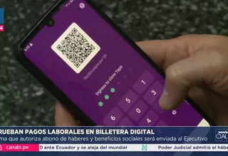 Congreso aprueba uso de billetera digital para pago de haberes