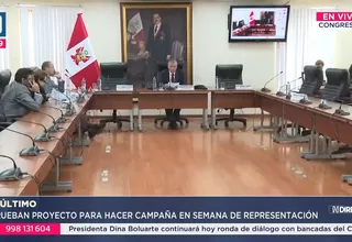 Congreso: Aprueban campaña política en semana de representación