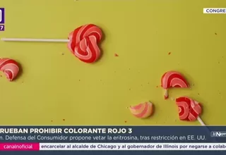 Congreso: Aprueban dictamen para prohibir colorante rojo 3