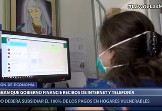 Congreso: Aprueban dictamen para que el Ejecutivo subsidie recibos de teléfono e internet