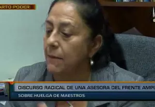 Congreso: asesora de Frente Amplio dio discurso radical a profesores