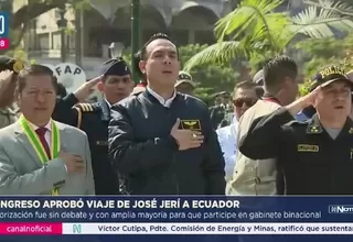 Congreso autoriza viaje de José Jerí a Gabinete Binacional