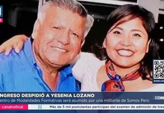 Congreso cesa a Yessenia Lozano: Su reemplazo es de Somos Perú