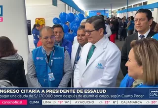 Congreso indaga pago de deuda de presidente de EsSalud