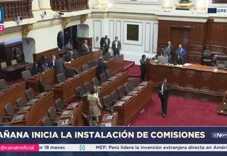 Congreso inicia mañana instalación de comisiones ordinarias 2025