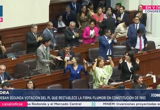 Congreso: Restituyen firma de Fujimori en la Constitución de 1993