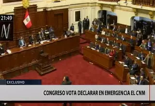 Congreso aprobó proyecto de ley que declara en emergencia el CNM por 9 meses