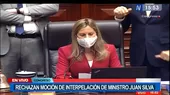 Congreso rechazó admitir moción de interpelación contra ministro Juan Silva - Noticias de Interpelación