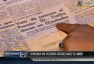 Conoce quién fue el jefe de Gabinete censurado por el Congreso antes de Ana Jara