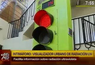 Conozca al Intimáforo: dispositivo mide nivel de radiación UV en la calle