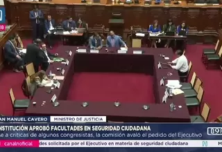 Constitución aprueba facultades en seguridad ciudadana