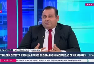 Contraloría detecta adjudicaciones irregulares en obras por más de S/ 11 millones en Miraflores