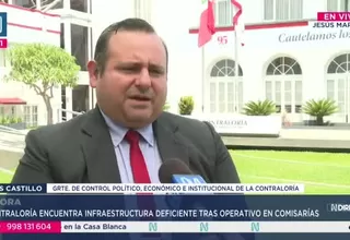 Contraloría encuentra infraestructura deficiente tras operativo en comisarías