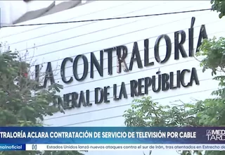 Contraloría precisa alcances sobre contratación de televisión por cable