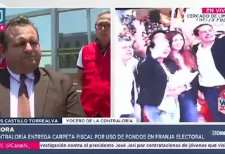 Contraloría presenta alerta a Fiscalía por uso de recursos en franja electoral