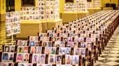 Coronavirus: Catedral de Lima amaneció revestida con más de 5000 fotos de fallecidos  - Noticias de catedral