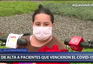 Coronavirus: Dan de alta a pacientes de la Villa Panamericana que superaron el COVID-19