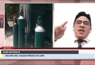 Decano de Colegio Médico de Lima: Es bastante difícil establecer que llegamos a meseta de contagios