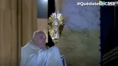 Coronavirus: Papa Francisco oró en solitario y bendijo al mundo - Noticias de oro