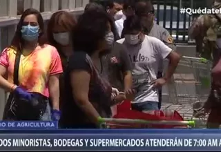 Mercados minoristas, supermercados y bodegas atenderán desde las 7 a. m. hasta las 4 p. m.