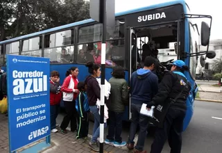 Protransporte: cobro de pasajes en el Corredor Azul empezará este domingo