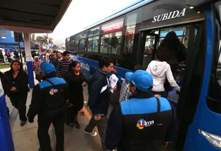 Corredor Azul: frecuencia de buses mejoró junto con la reducción de colas