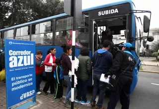 Corredor azul: desde este lunes buses pasarán con frecuencia máxima de dos minutos