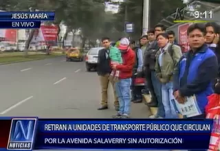 Corredor Azul: retiran a unidades de transporte público sin autorización