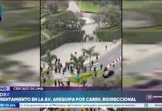 Corredor Azul: Se registran enfrentamientos durante primer día de carril bidireccional en la avenida Arequipa