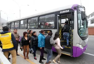 Corredor San Juan de Lurigancho llegará desde hoy hasta la Av. Tacna