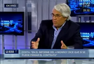 Costa: "La pregunta es cómo pudo hacerse el informe en tan poco tiempo"