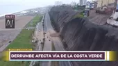 Costa Verde: tramo de la vía fue habilitado tras derrumbe - Noticias de primera-dama