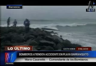 Costa Verde: lancha se volcó en playa Barranquito y dejó 4 heridos