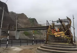 Costa Verde: obras de puentes peatonales lucen abandonadas