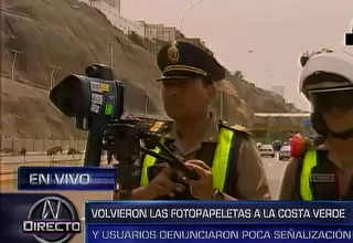 Costa Verde: PNP inició campaña preventiva para aplicar ‘fotopapeletas’