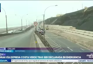 Costa Verde en el tramo del Callao será cerrada por riesgos en la vía tras accidentes y oleajes anómalos