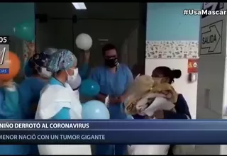 COVID-19: Niño que nació con un tumor gigante venció al coronavirus